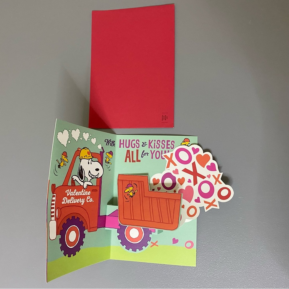 Snoopy Valentine's Day Cards and Socks Set - Picture 4 of 7